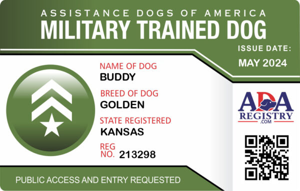 Military Trained Dog