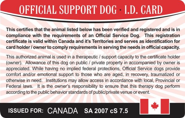 Canadian Support Dog - Image 2