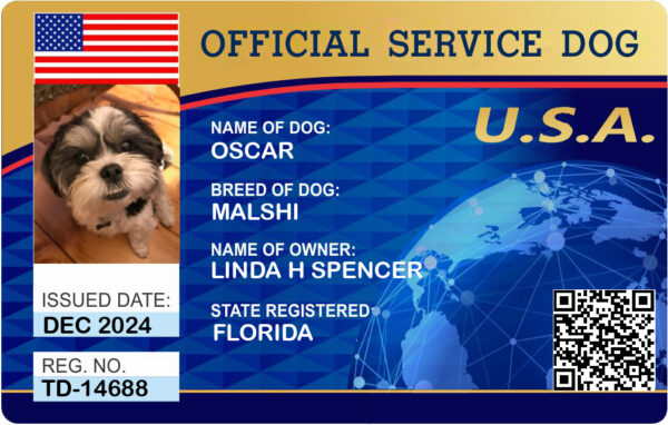 Service Dog ID Card