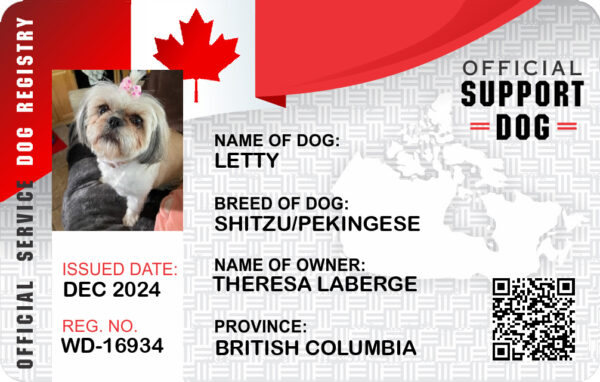 Canadian Support Dog