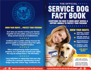Free Service Dog Fact Book